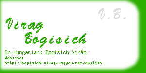 virag bogisich business card